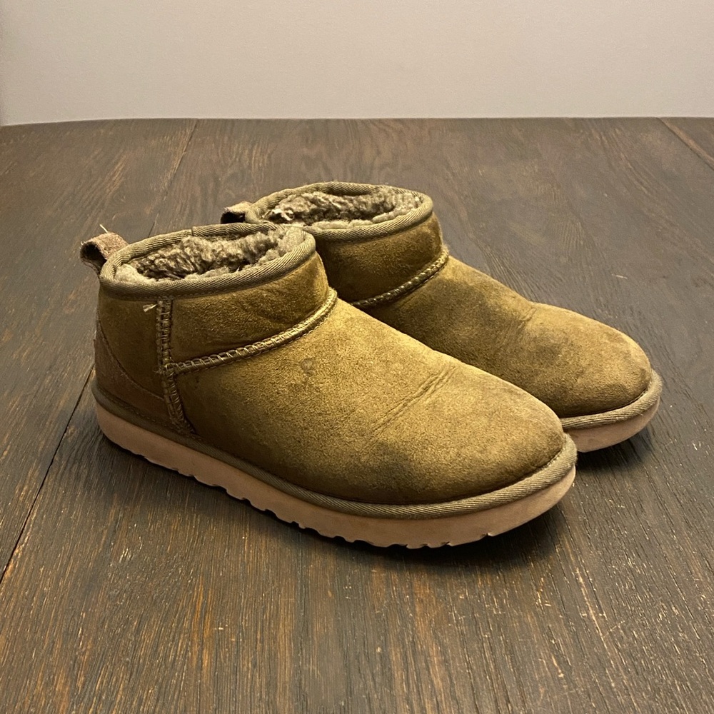 UGG Olive Green Mini Boots